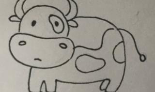 儿童简笔画（11）牛的画法